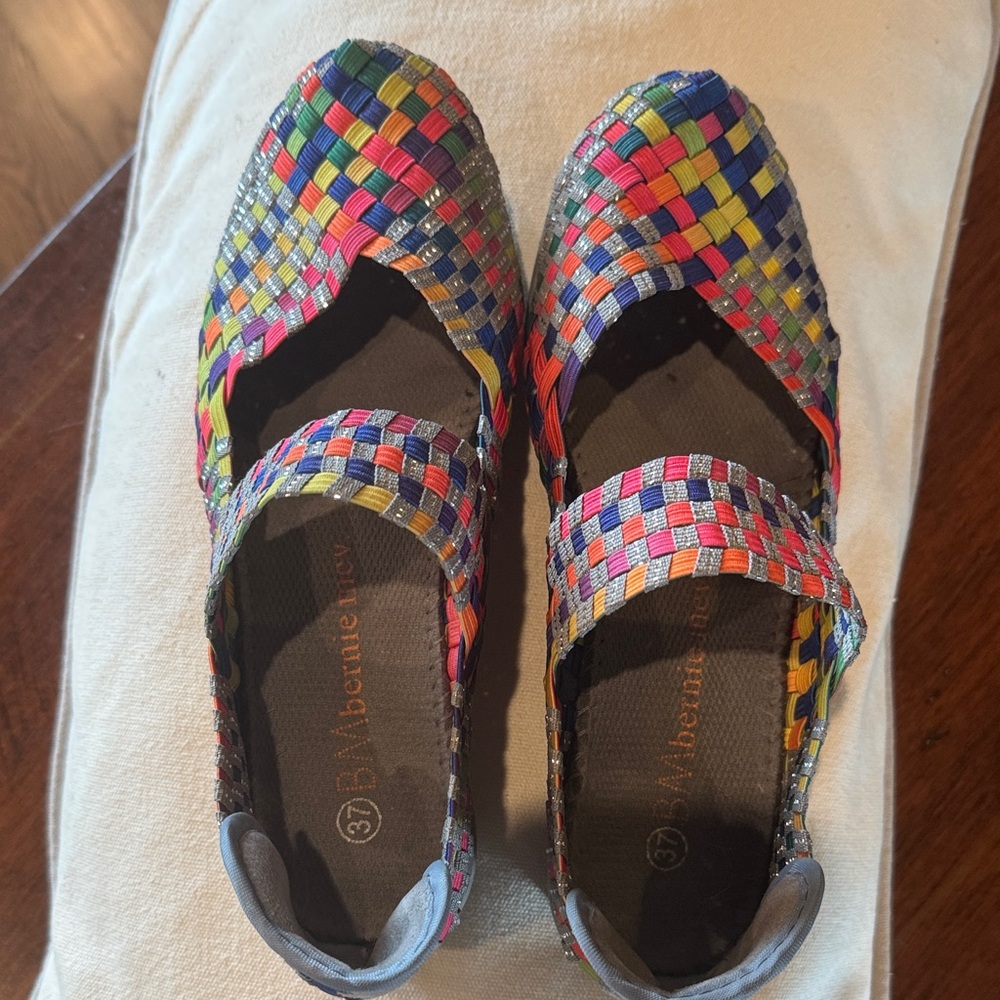 bernie mev. Multicolor Woven Women's Shoes